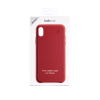 Packaging coque cuir rouge Beetlecase iPhone Xs