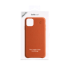 Packaging coque cuir orange iPhone Xr