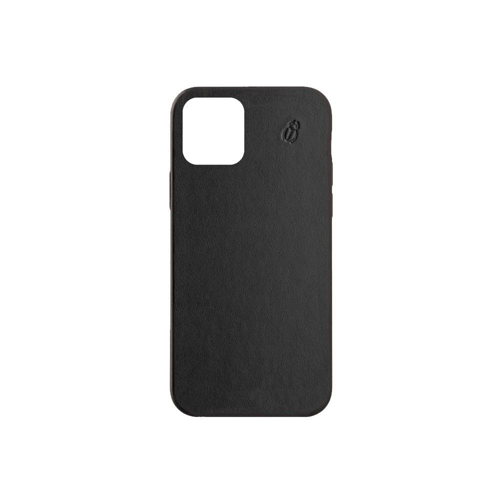 Coque cuir noir beetlecase iPhone 12