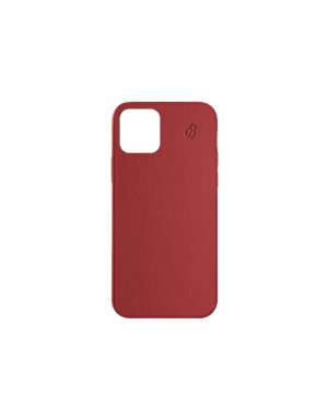 Coque cuir rouge Beetlecase iPhone 12