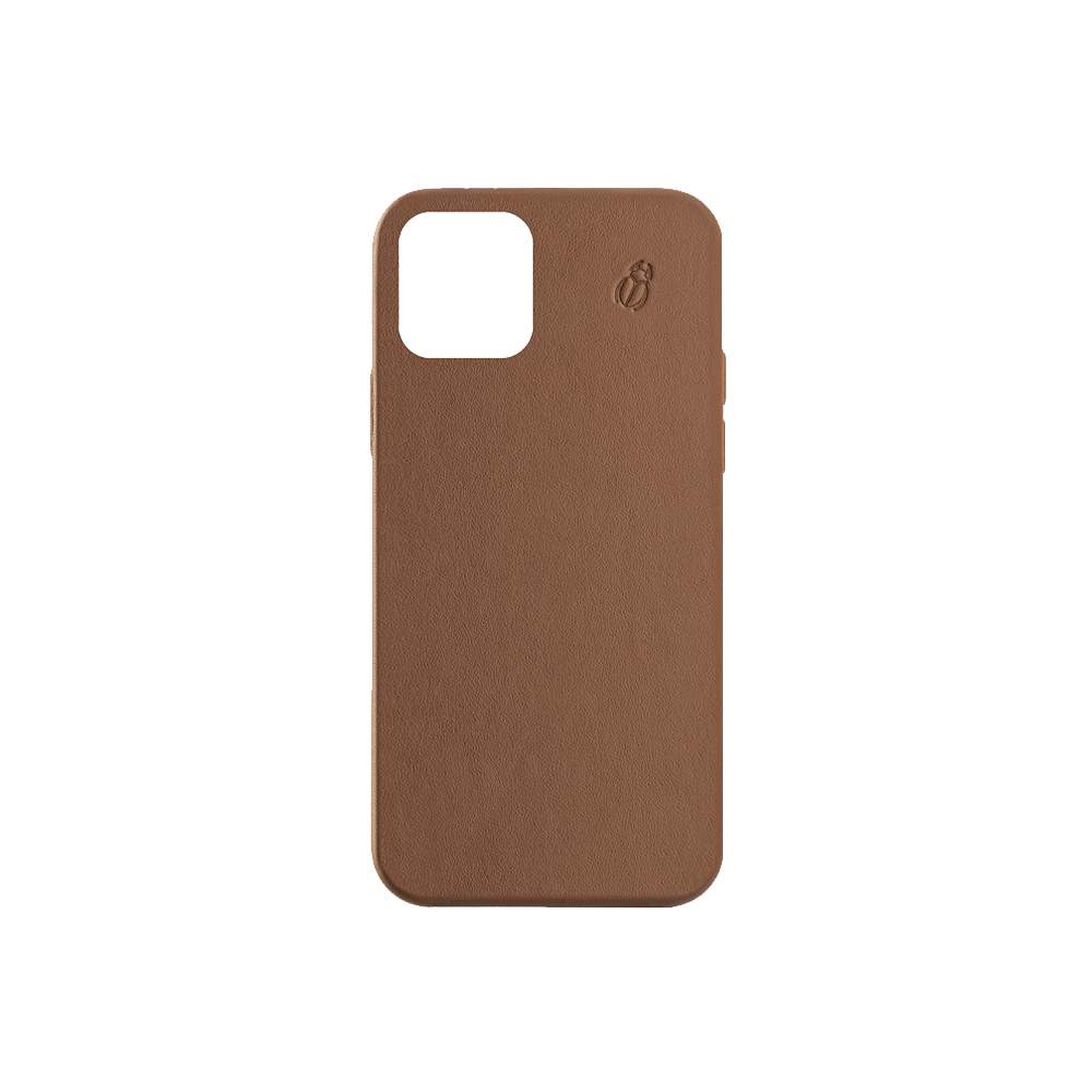 Coque cuir camel beetlecase iPhone 12