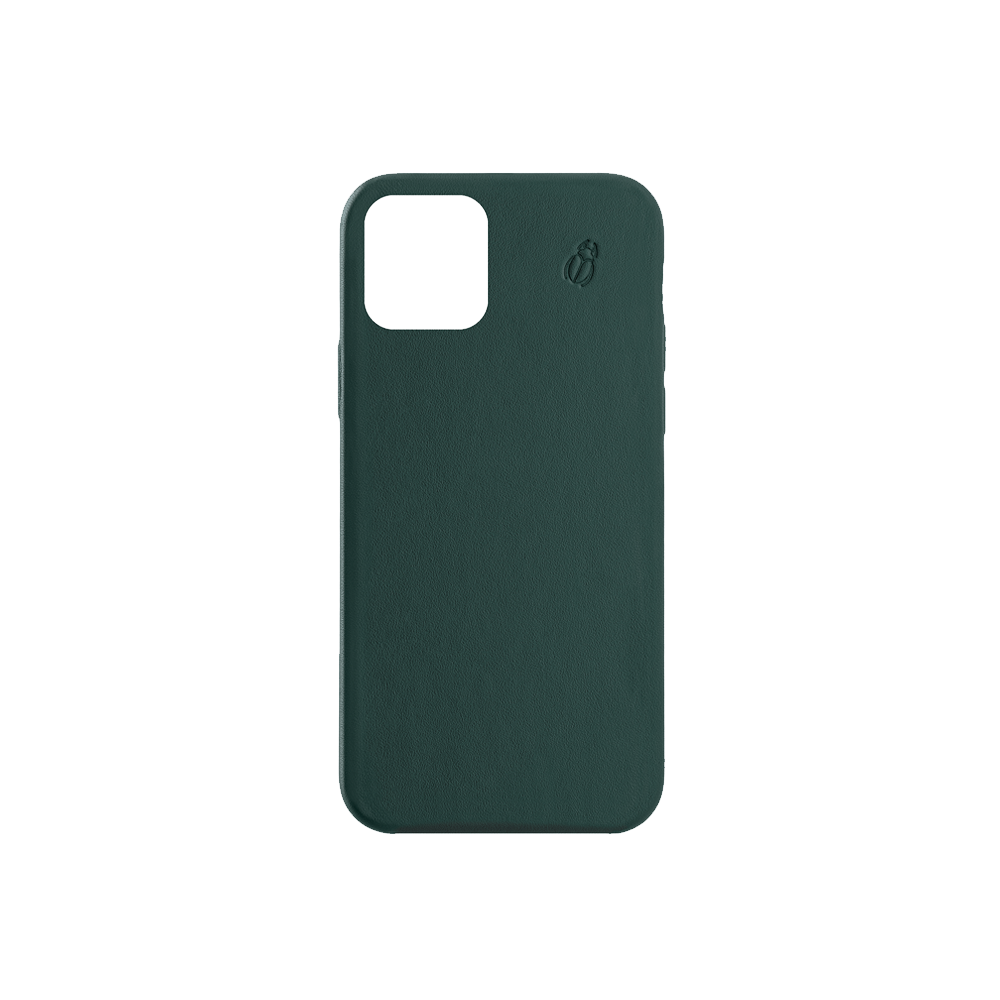 Coque cuir green beetlecase iPhone 12