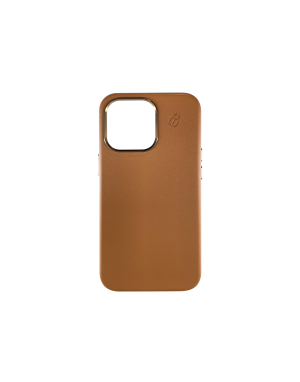 Coque cuir camel iPhone 13