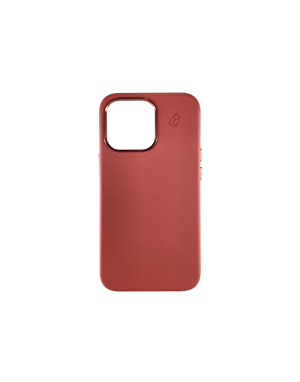 Coque cuir rouge iPhone 13
