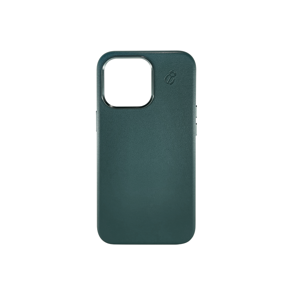 Coque cuir green iPhone 13