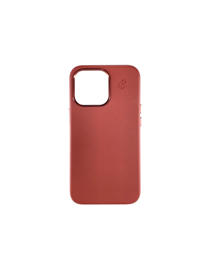 Coque cuir rouge iPhone 13 Pro