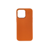 Coque cuir orange iPhone 13 Pro