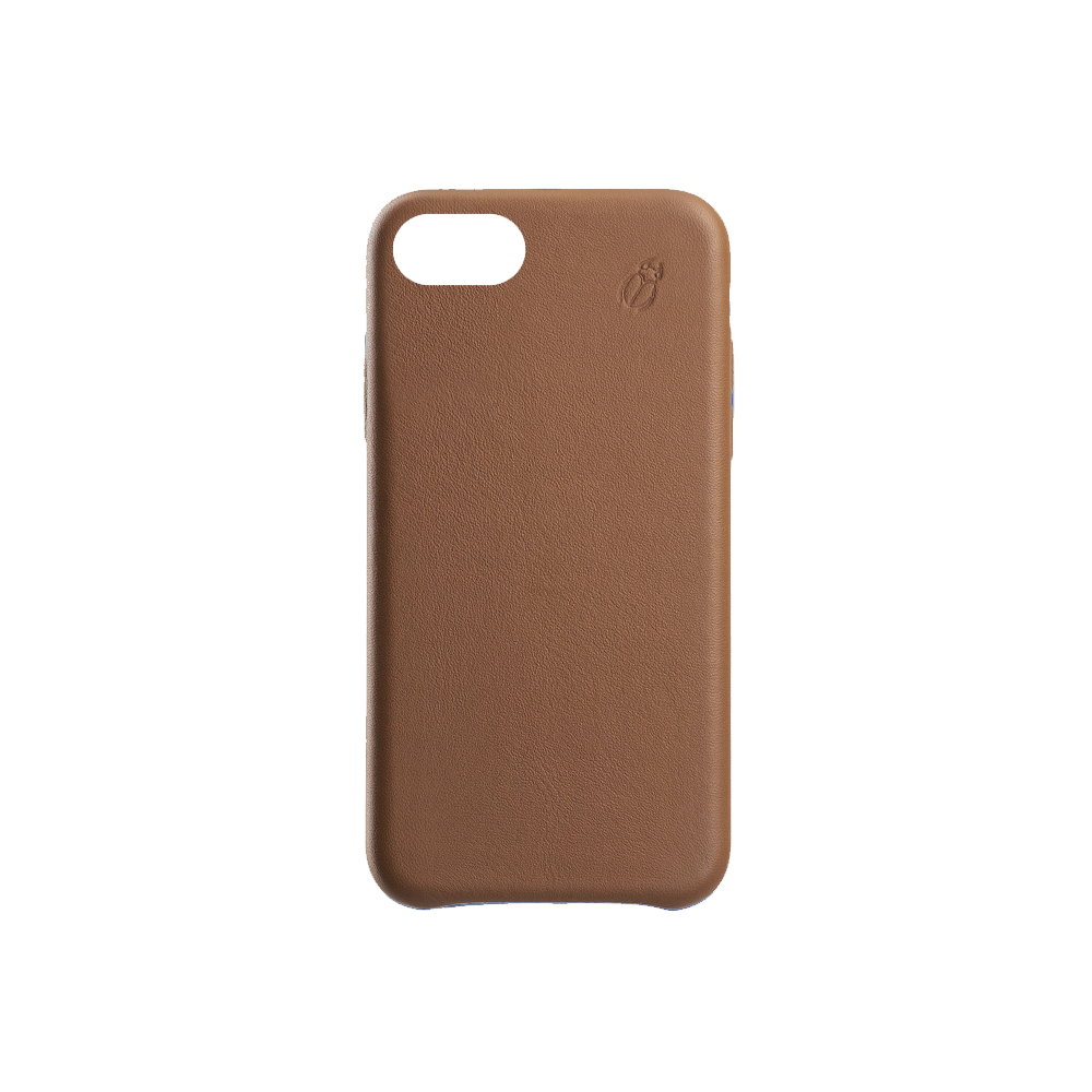 Coque cuir camel Beetlecase iPhone 6 / 7 / 8