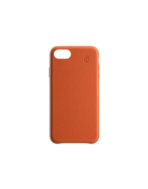 Coque cuir orange Beetlecase iPhone 6 / 7 / 8