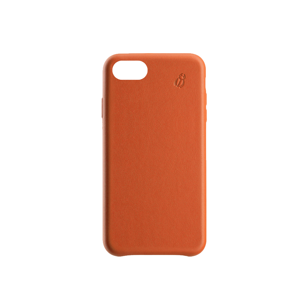 Черный телефон оранжевая