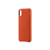 Coque cuir orange Beetlecase iPhone Xs