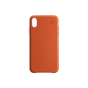 Coque cuir orange Beetlecase iPhone Xs