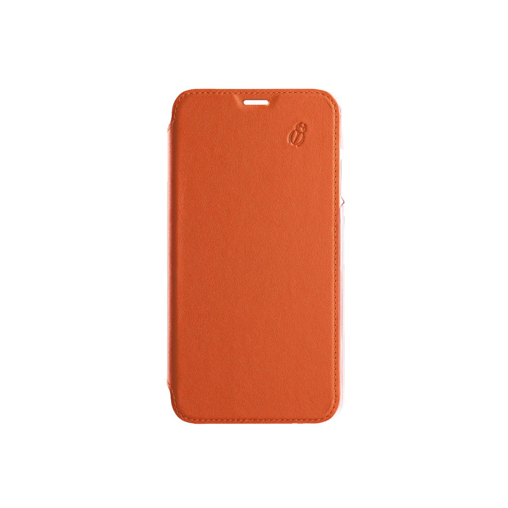 Folio crystal orange Beetlecase iPhone Xs