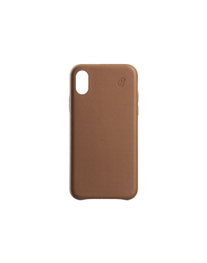 Coque cuir camel Beetlecase iPhone Xs