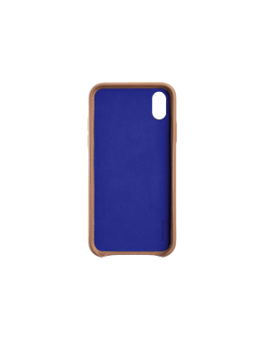 Coque cuir camel Beetlecase iPhone Xs