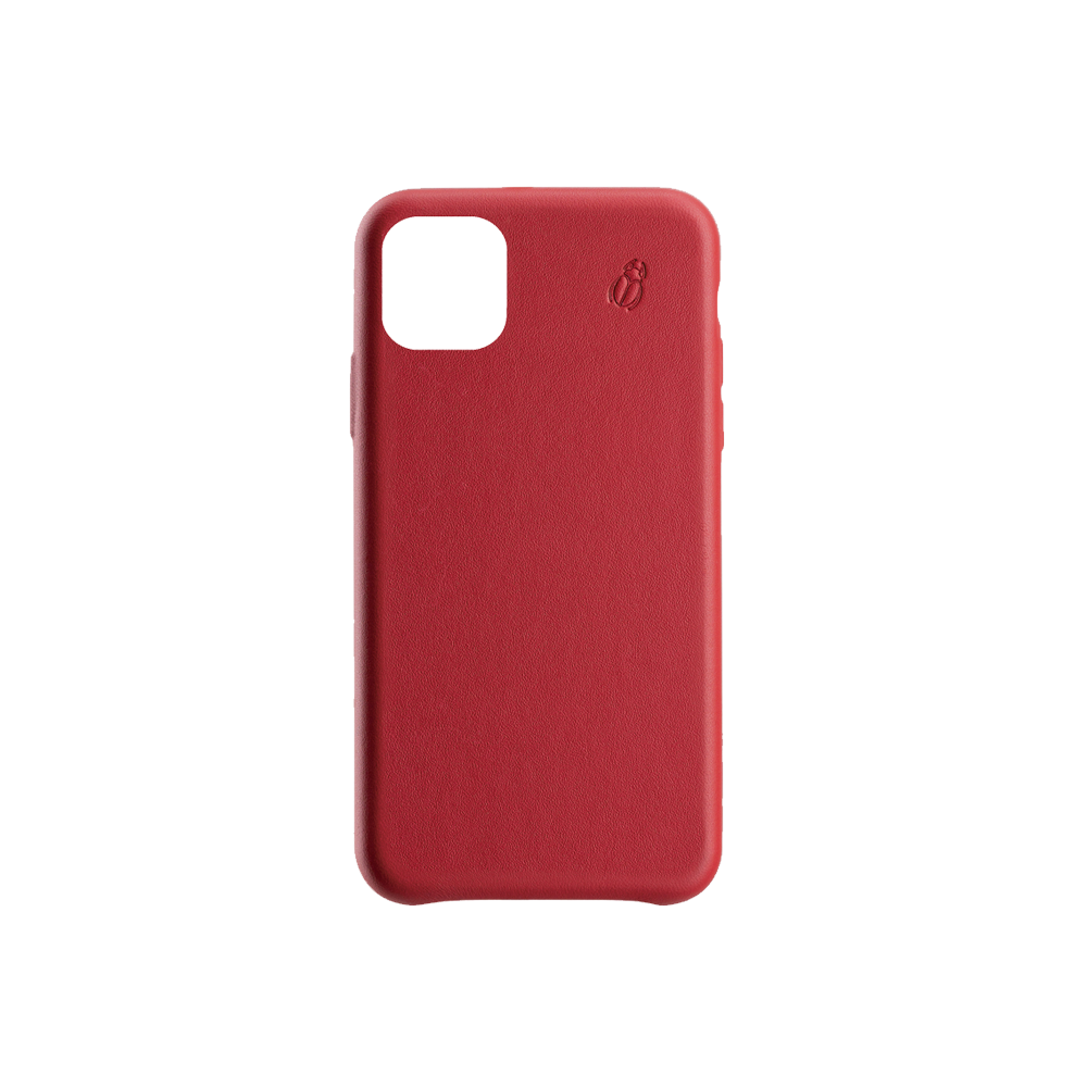 Coque cuir rouge Beetlecase iPhone 11 Pro