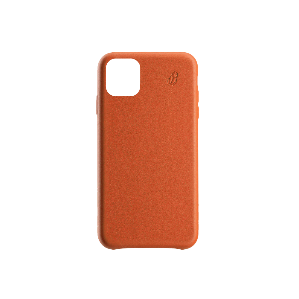 Coque cuir orange Beetlecase iPhone 11 Pro