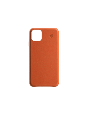 Coque cuir orange Beetlecase iPhone 11