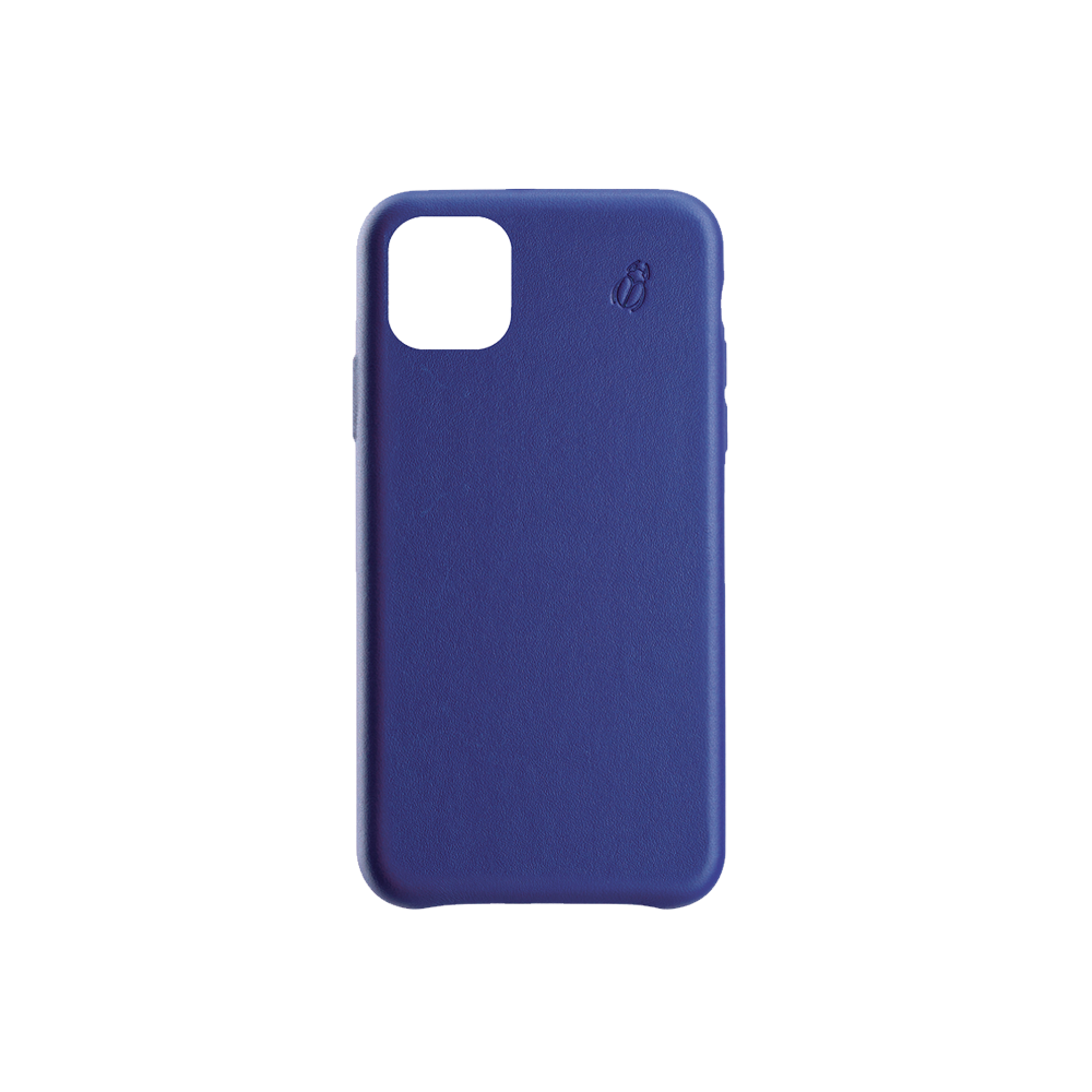 Coque cuir bleu Beetlecase iPhone 11